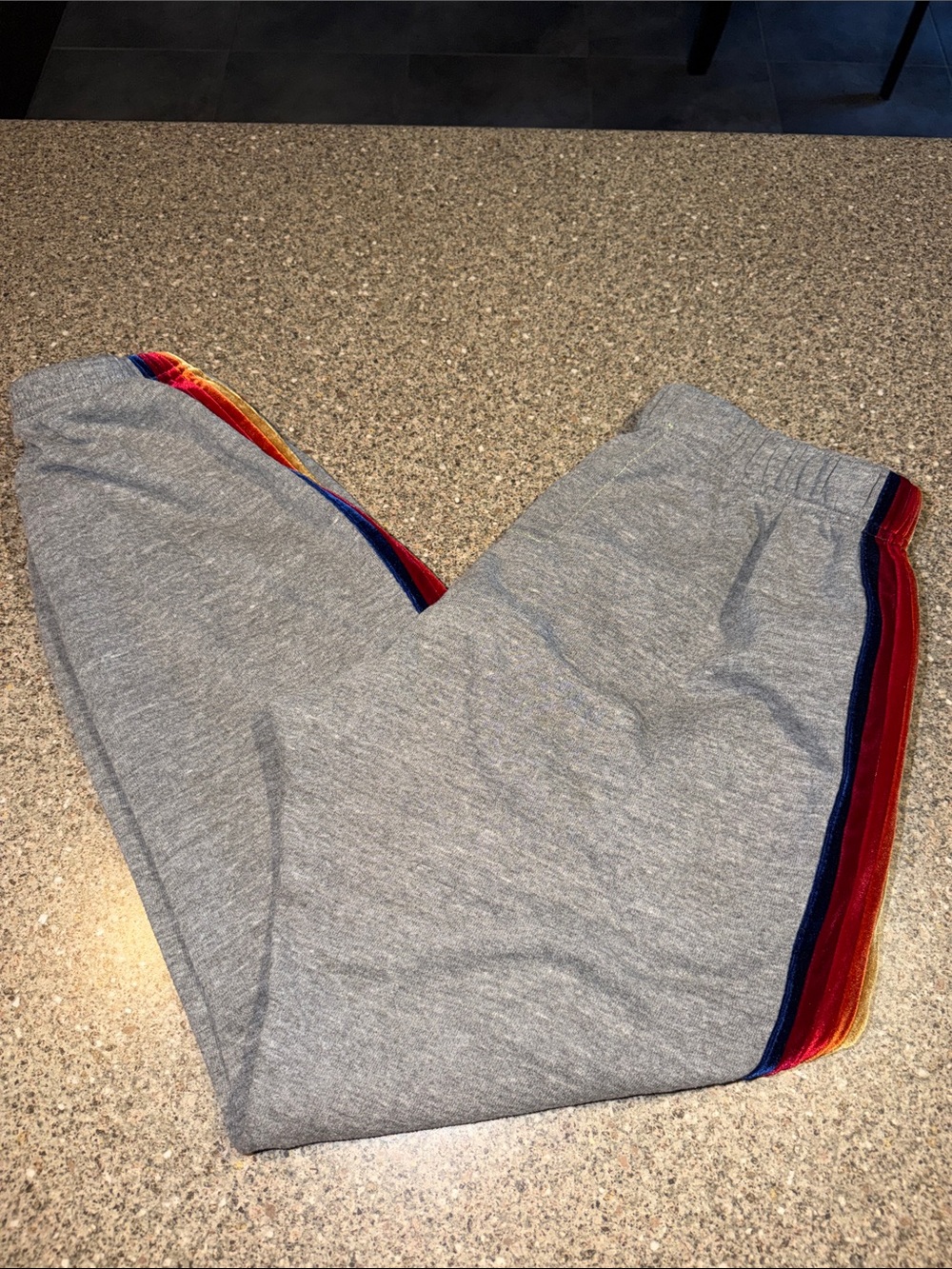 Aviator nation velvet striped jogger pants